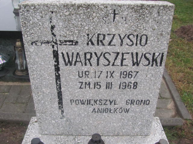 Krzysztof Waryszewski 1967 Ciechanów - Grobonet - Wyszukiwarka osób pochowanych