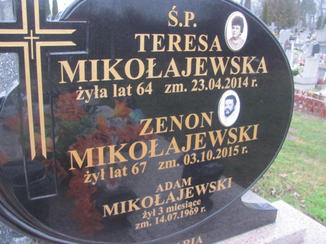 Tomasz Mikołajewski 1974 Ciechanów - Grobonet - Wyszukiwarka osób pochowanych