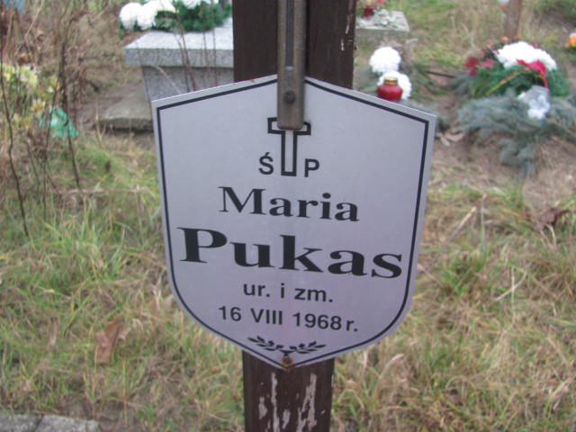 Maria Pukas 1968 Ciechanów - Grobonet - Wyszukiwarka osób pochowanych