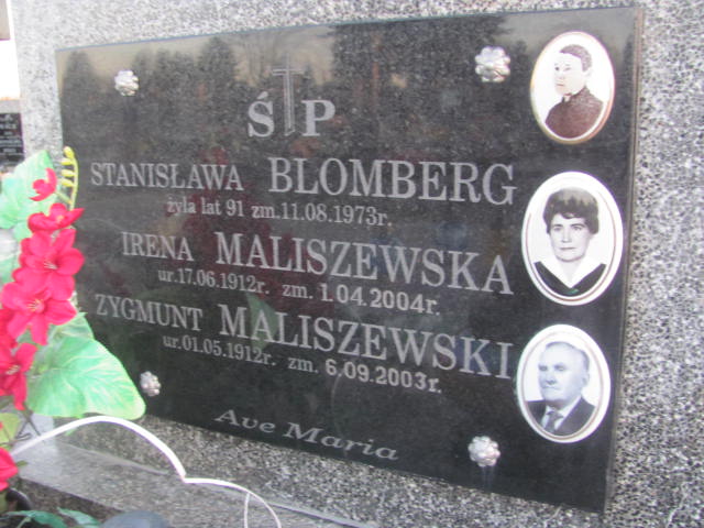 Irena Maliszewska 1912 Ciechanów - Grobonet - Wyszukiwarka osób pochowanych