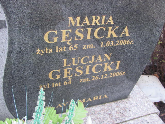 Lucjan Gęsicki 1942 Ciechanów - Grobonet - Wyszukiwarka osób pochowanych