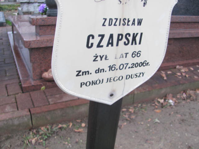 Piotr Czapski 1969 Ciechanów - Grobonet - Wyszukiwarka osób pochowanych