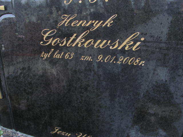 Henryk Gostkowski 1944 Ciechanów - Grobonet - Wyszukiwarka osób pochowanych