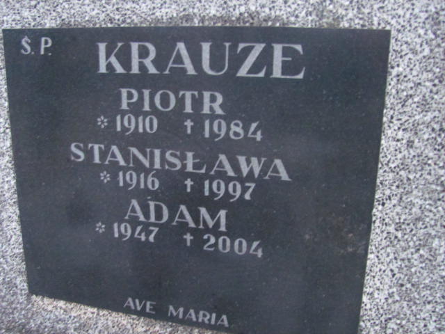 Adam Krauze 1947 Ciechanów - Grobonet - Wyszukiwarka osób pochowanych