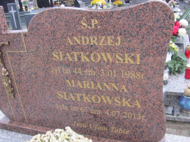 Andrzej Siatkowski 1944 Ciechanów - Grobonet - Wyszukiwarka osób pochowanych