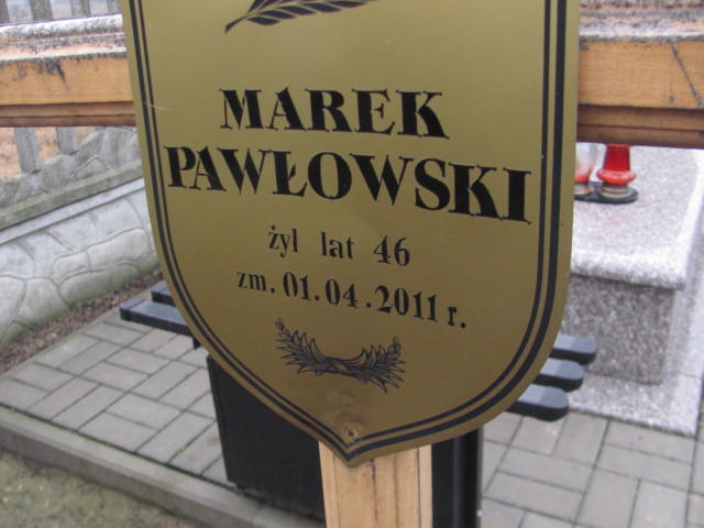 Marek Pawłowski 1965 Ciechanów - Grobonet - Wyszukiwarka osób pochowanych